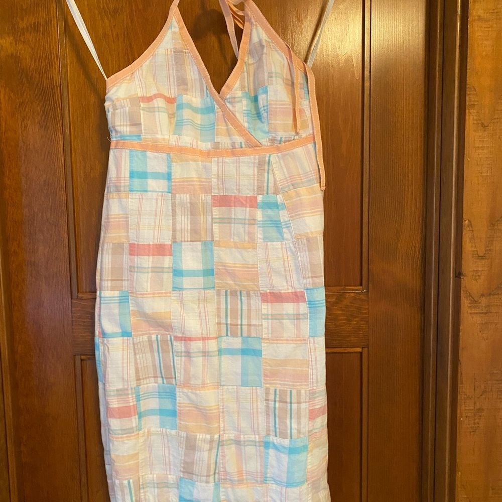 Vineyard Vines patchwork halter Cotton Dress